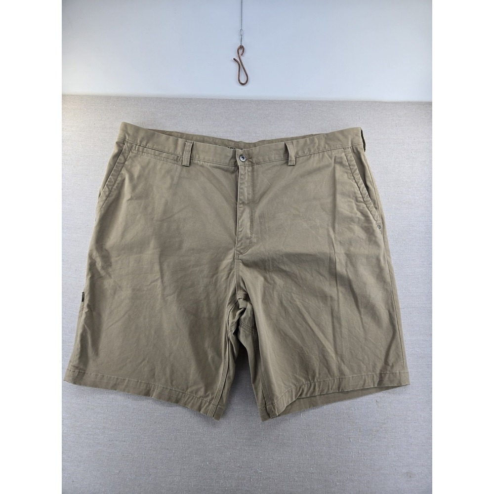 Duluth Trading Ballroom Khaki Beige Shorts Mens 46 Relaxed Flex